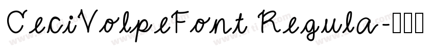 CeciVolpeFont Regula字体转换